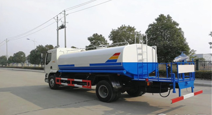 東風柳汽12方灑水車后左面圖 東風柳汽12方灑水車后左面圖