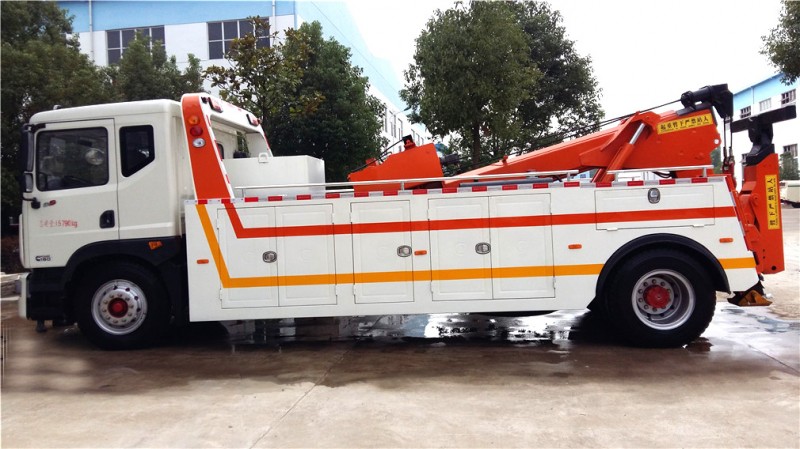 東風D9 一拖一清障車 正側圖