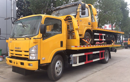 700P大五十鈴一拖二清障車 前側(cè)圖