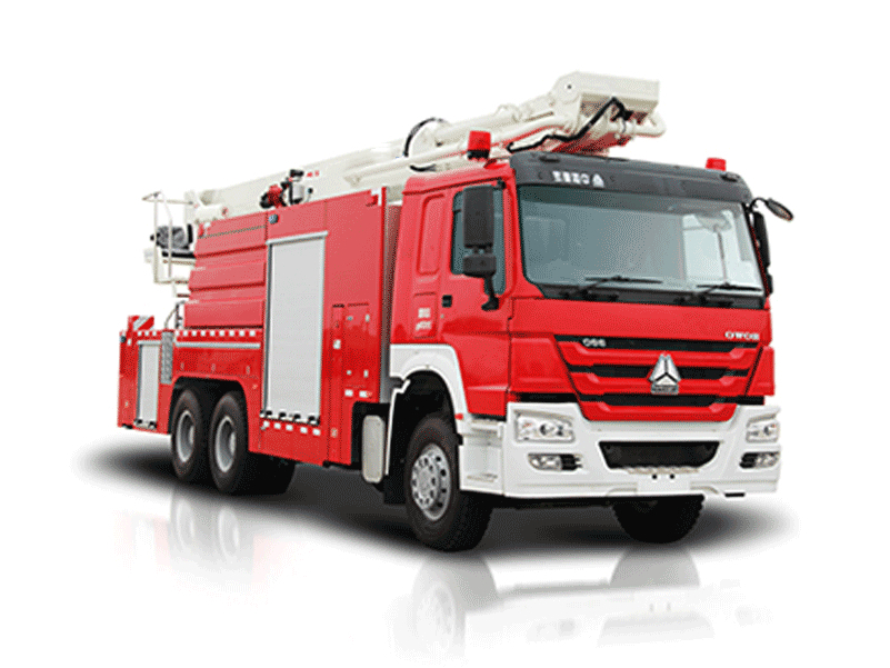 國(guó)六重汽18米舉高噴射消防車